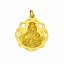  Medalla Virgen del Carmen en oro 18k 16 x 20 mm